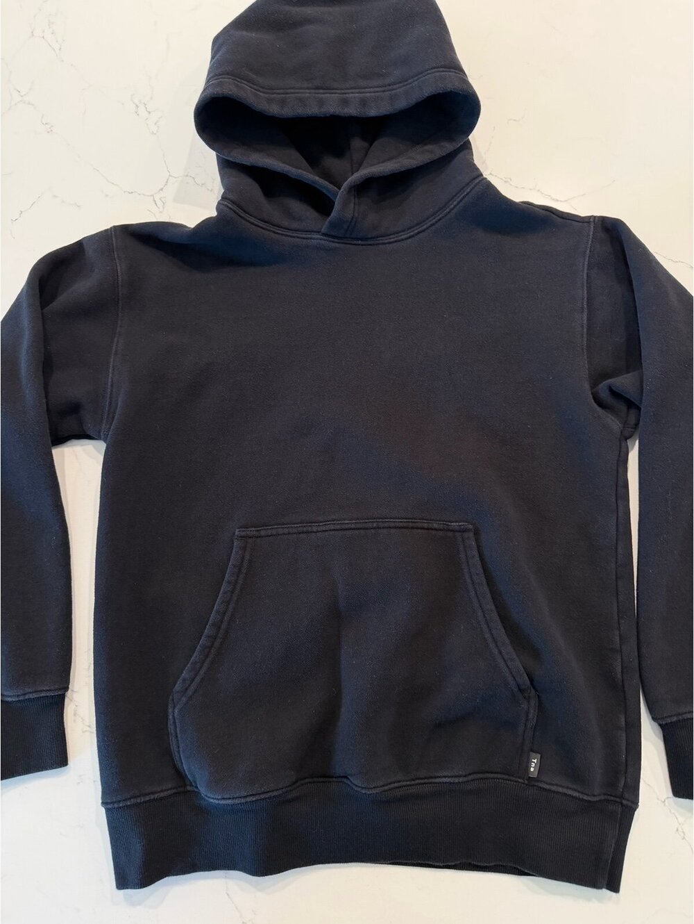 Aritzia Tna Black Cozy Fleece Pullover Hoodie Size Small